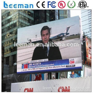 Leeman Outdoor full colour led screen advertising 10mm led video wall, big P10 waterproof outdoor video advertising screen